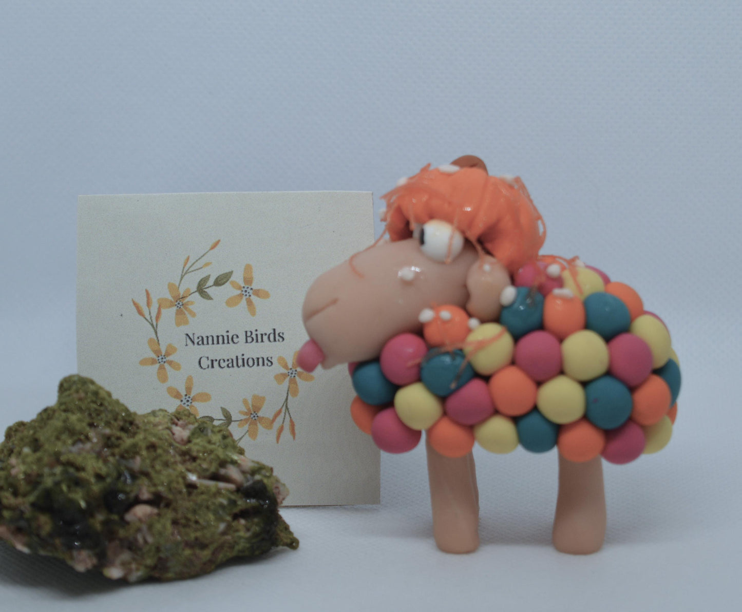 Patchcap - Handmade Polymer Clay Sheep/ Whimsy Wool Flock
