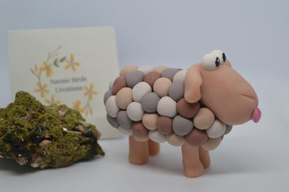 MellowMoss-Handmade Polymer Clay Sheep/Whimsy Wool Flock Collection