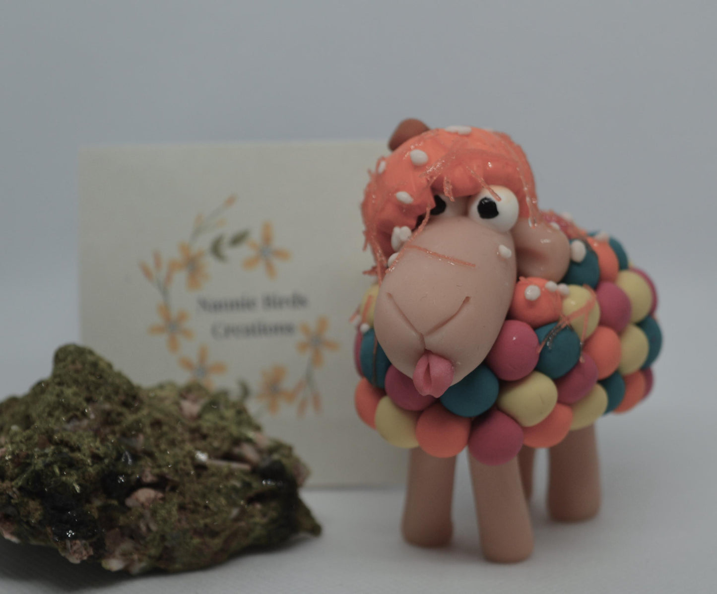 Patchcap - Handmade Polymer Clay Sheep/ Whimsy Wool Flock