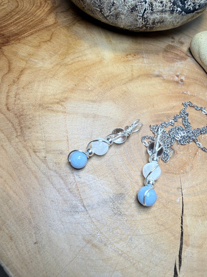 Celestial Whisper - Angel Connection Trinity Pendant