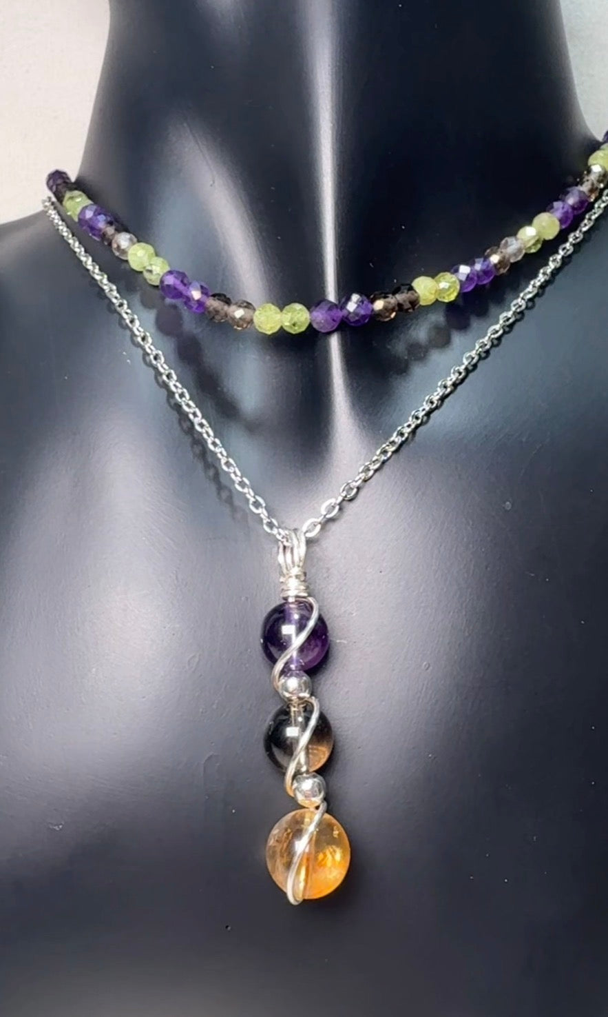 Aligned Energy Layered Set Includes Solar Alignment Pendant + Sacred Alignment Choker
