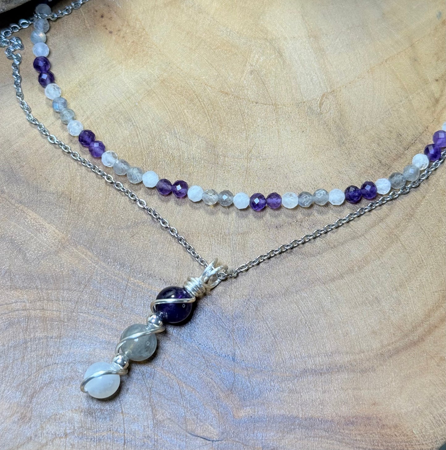 Celestial Harmony Set – Pendant & Choker Combo