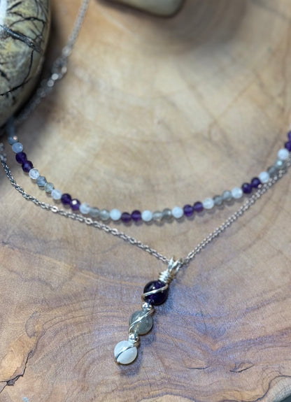 Celestial Harmony Set – Pendant & Choker Combo
