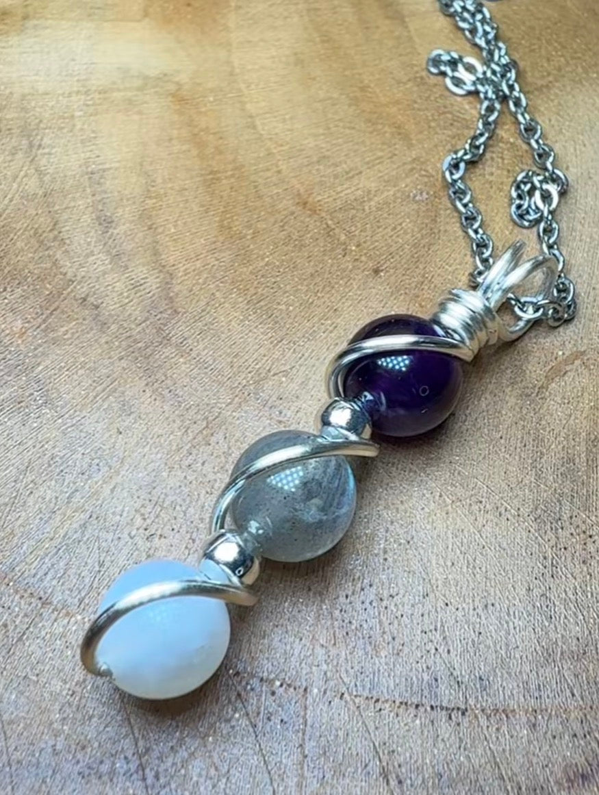 Celestial Harmony Set – Pendant & Choker Combo