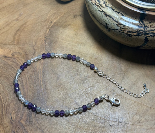 Echoes of Light – Inner Wisdom -Amethyst-Labradorite-Clear Quartz
