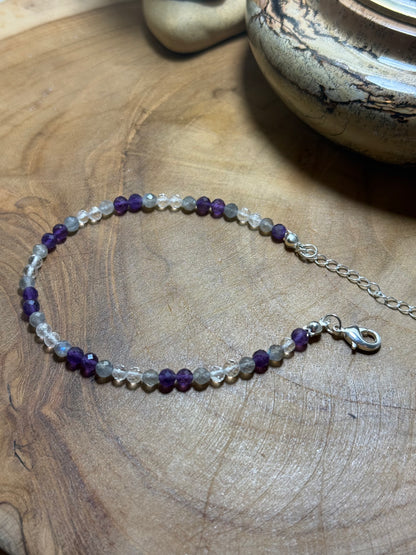 Echoes of Light – Inner Wisdom -Amethyst-Labradorite-Clear Quartz
