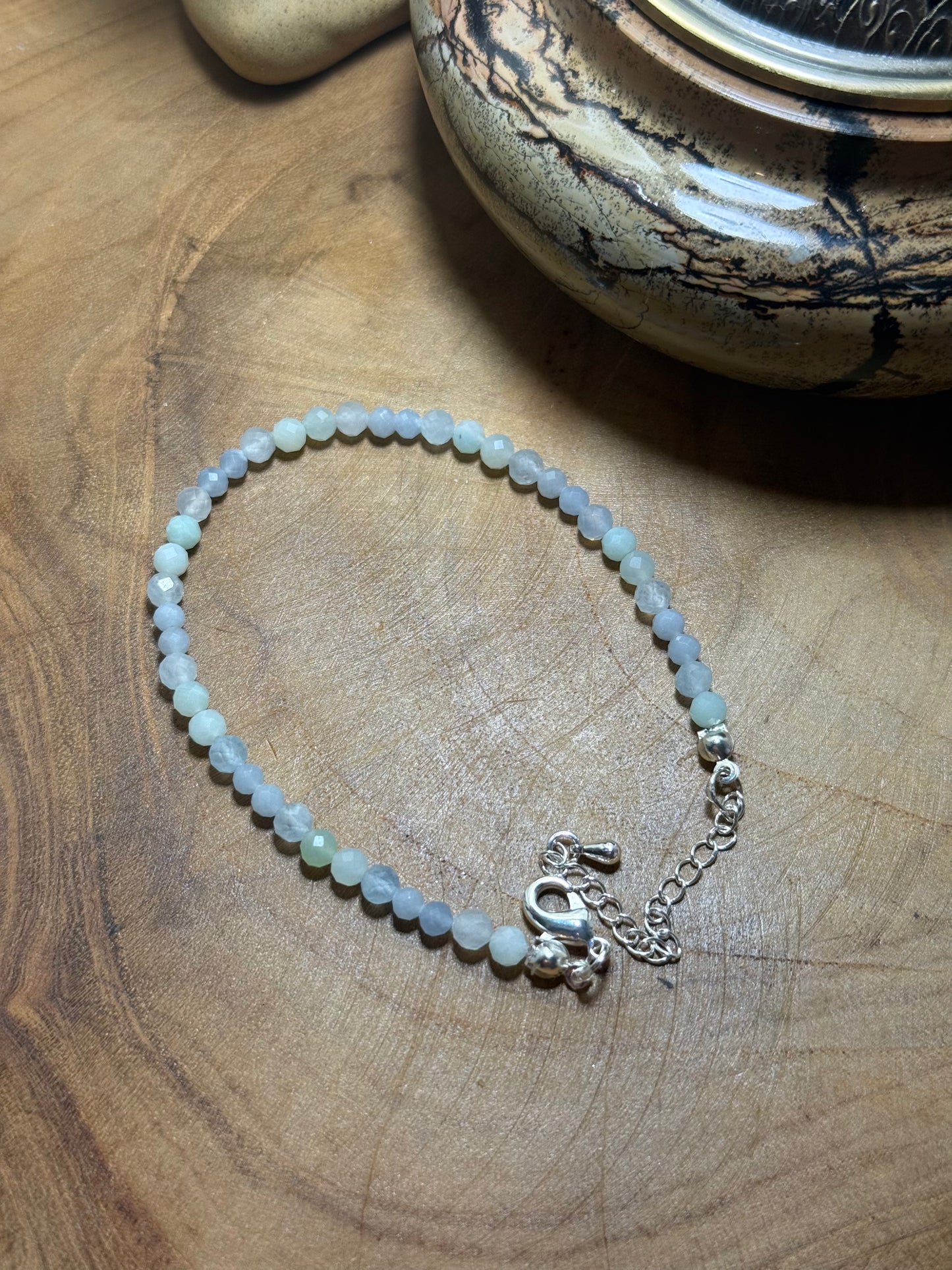 Echoes of Light Bracelet – Calm Waters Amazonite - Aquamarine - Angelite