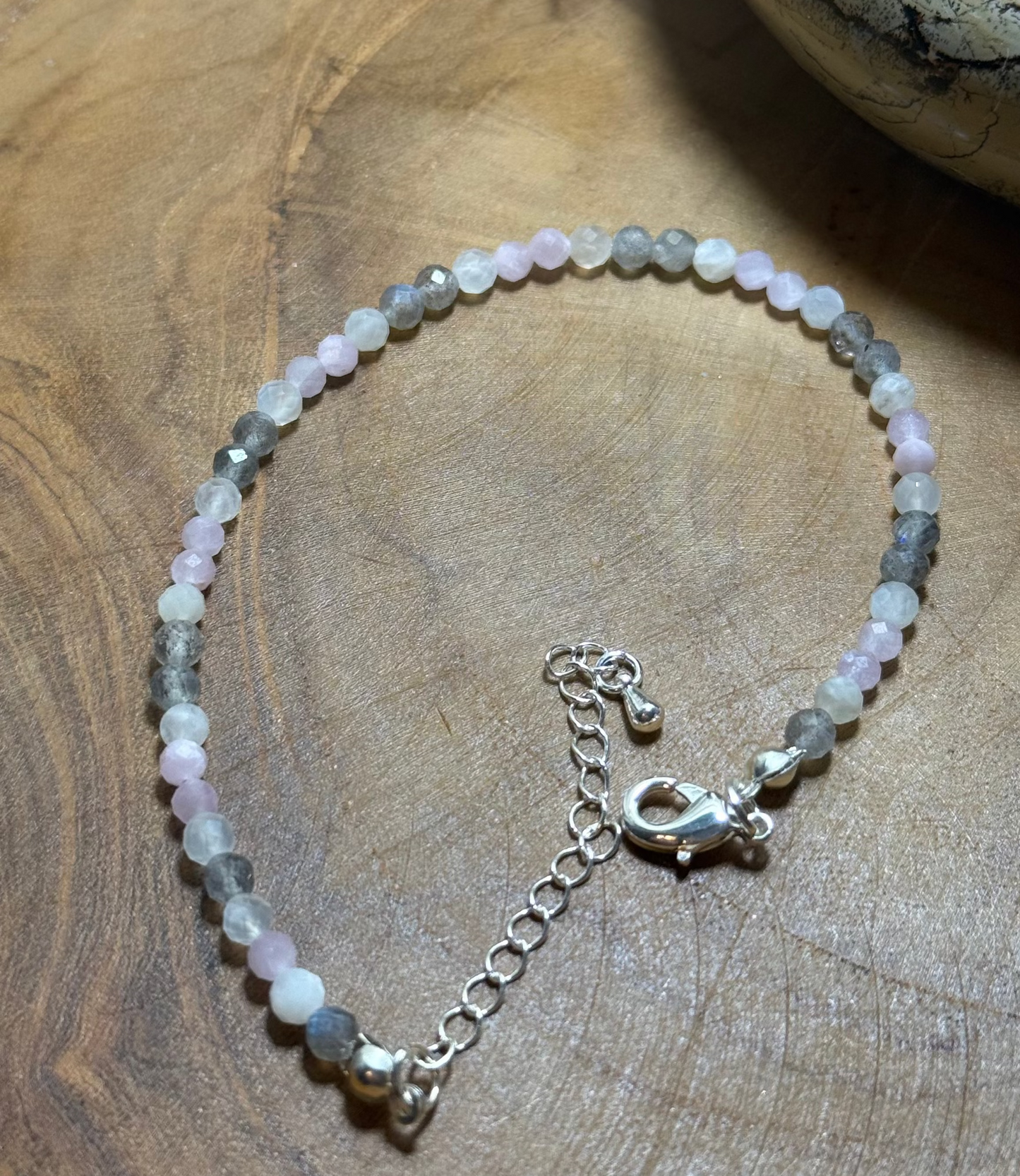 Echoes of Light Bracelet – Open Heart Kunzite-Moonstone-Labradorite