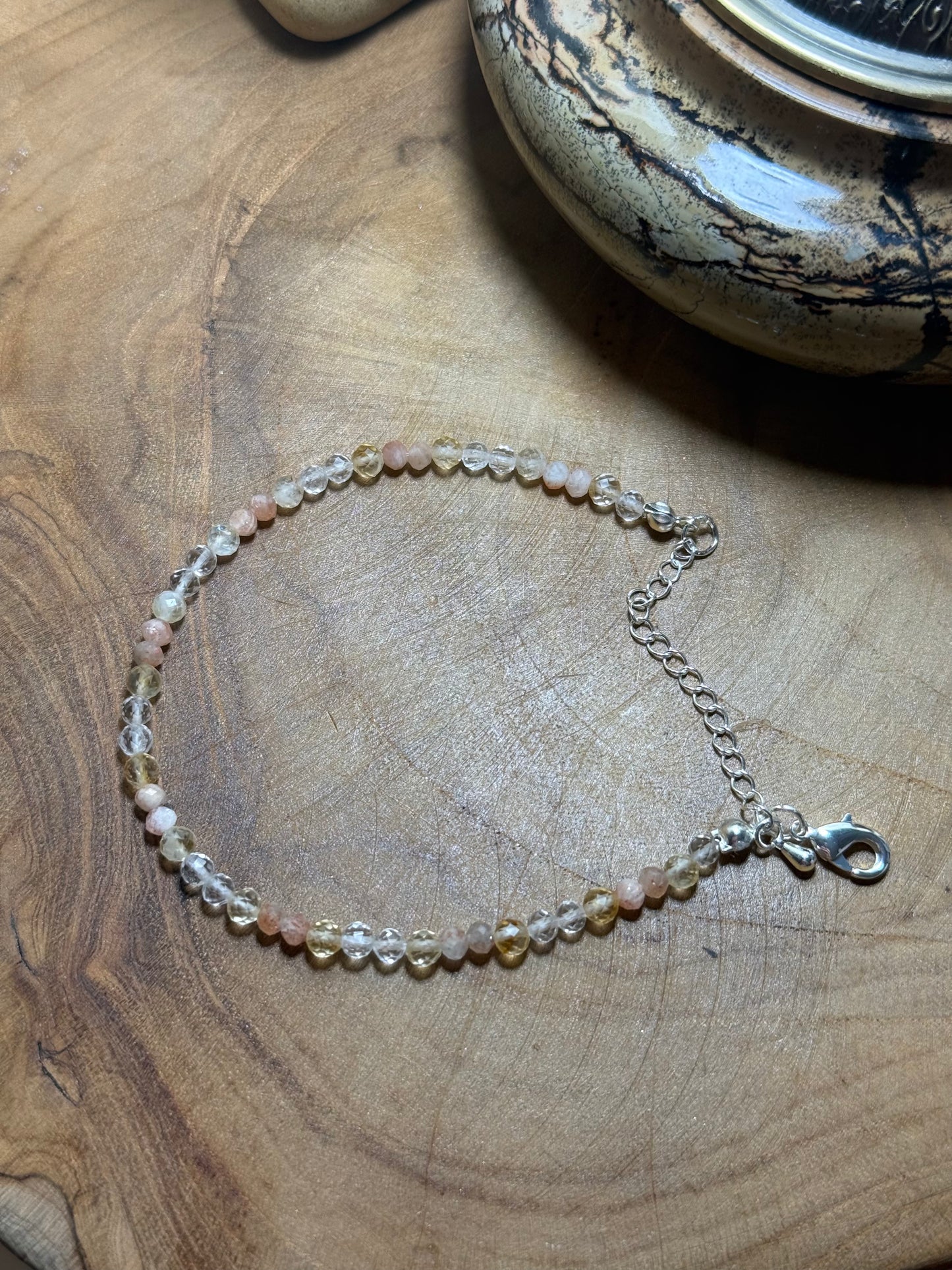 Echoes of Light Bracelet – Radiant Spirit Clear Quartz - Citrine - Sunstone
