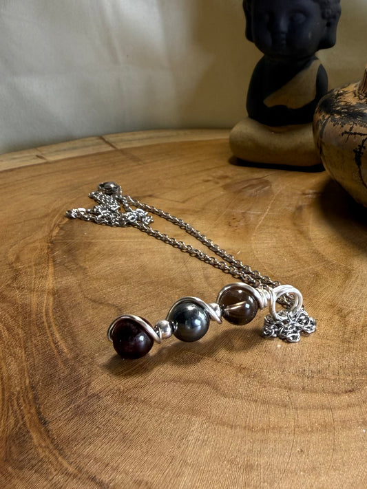 Capricorn Trinity Pendant | The Mountain | Crystal Zodiac Jewellery