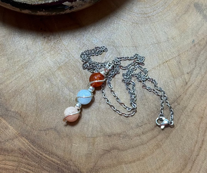 Brigid – Keeper of the Sacred Flame Carnelian • Aquamarine • Sunstone