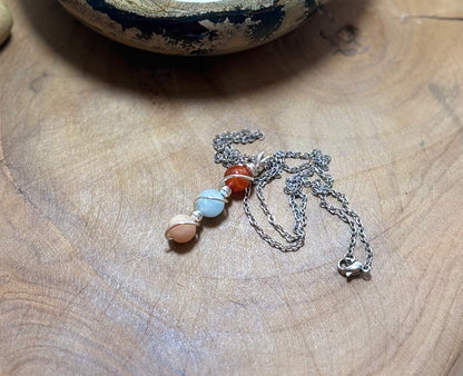 Brigid – Keeper of the Sacred Flame Carnelian • Aquamarine • Sunstone