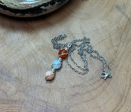 Brigid – Keeper of the Sacred Flame Carnelian • Aquamarine • Sunstone